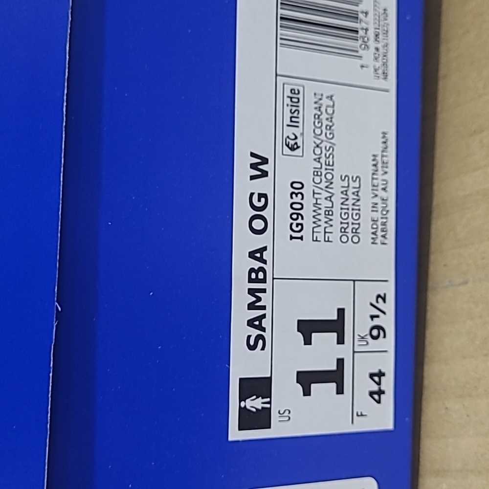 Adidas Samba OG W ig9030 Leather White, Black, Gum Sneakers Size 10 Or 11 Womens - Picture 8 of 8
